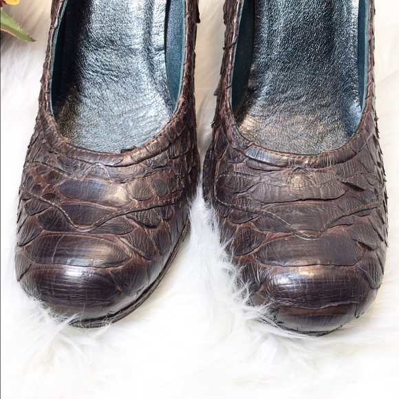 SHY Snakeskin Pumps Shoes(Made In Italy)NWOT - Picture 3 of 5
